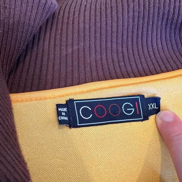 Heavy Brown Coogi Zip Up Jacket XXL - Picture 6 of 6